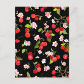 Carte Postale Motif cerise 2 (Devant)
