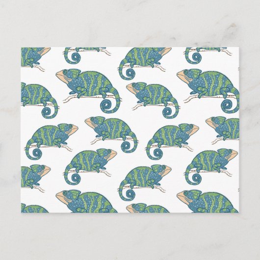 Carte Postale Motif Chameleon (Devant)