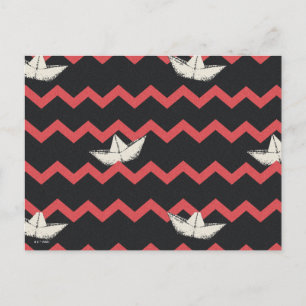 Carte Postale Motif Chevron Bateau SS Georgie