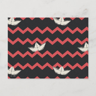 Carte Postale Motif Chevron Bateau SS Georgie