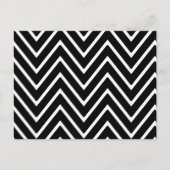 Carte Postale Motif Chevron noir et blanc 2 (Devant)