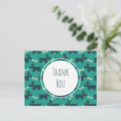 Carte Postale Motif chien mignon avec oreilles disquettes et Mer (Debout devant)