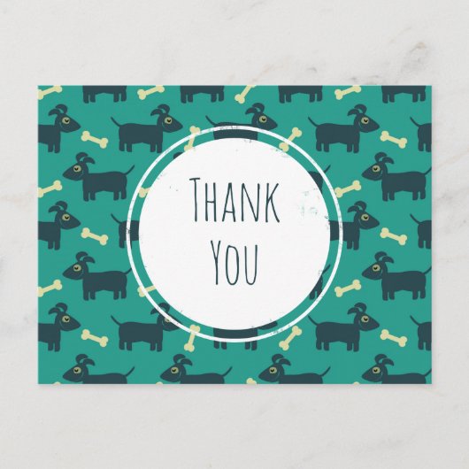 Carte Postale Motif chien mignon avec oreilles disquettes et Mer (Devant)