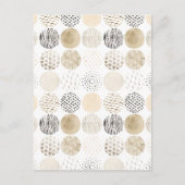 Carte Postale Motif circulaire Abstrait neutre (Devant)