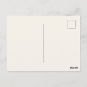 Carte Postale Motif Citrouille mignon | Thanksgiving (Dos)