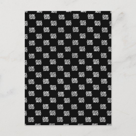 Carte Postale motif classique de fuckyou (Devant)