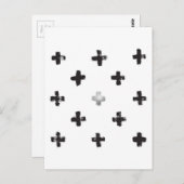 Carte Postale Motif croisé suisse (Devant / Derrière)