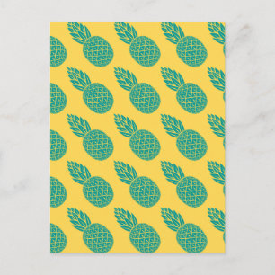 Carte Postale Motif d'ananas 2