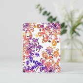 Carte Postale Motif d'aquarelle Abstrait Mandala (Debout devant)