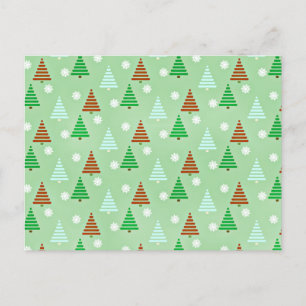 Carte Postale Motif d'arbre de Noël