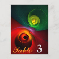 Motif d'art abstrait moderne Yin Yang rouge et ver