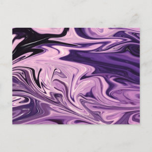 Carte Postale motif d'art de galaxie bleue