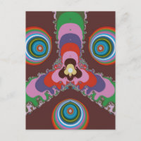 Motif d'art rétro psychédélique des années 70