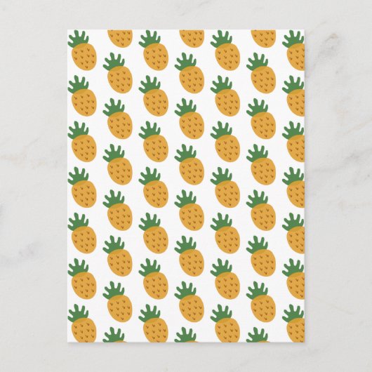 Carte Postale Motif de ananas mignon | Fertilité moderne FIV (Devant)