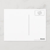 Carte Postale Motif de bandes diagonales roses et blanches (Dos)