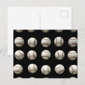 Carte Postale Motif de baseball (Devant / Derrière)