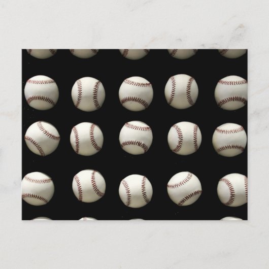 Carte Postale Motif de baseball (Devant)