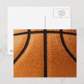 Carte Postale Motif de basket-ball Imprimer Arrière - plan (Devant / Derrière)