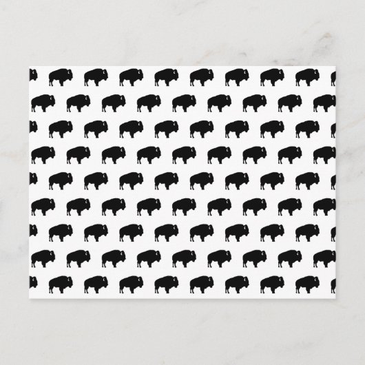 Carte Postale motif de bison (Devant)