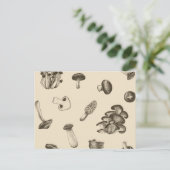 Carte Postale Motif de champignons (Debout devant)
