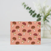 Carte Postale Motif de champignons (Debout devant)