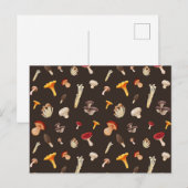 Carte Postale Motif de champignons (Devant / Derrière)