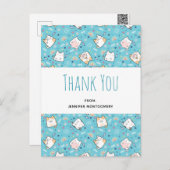 Carte Postale Motif de chaton mignon Merci de Remerciement Fanta (Devant / Derrière)