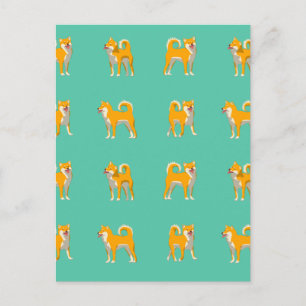 Carte Postale Motif de chien Shiba Inu