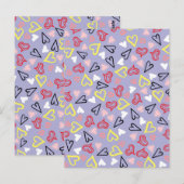 Carte Postale Motif de coeur 31 (Devant / Derrière)