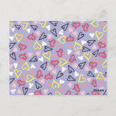 Carte Postale Motif de coeur 31 (Dos)