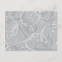 Motif de coeur argenté