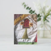 Carte Postale Motif de courtepointe fou (Debout devant)