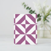 Carte Postale Motif de cube géométrique de raisin chaud (Debout devant)