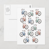 Carte Postale Motif de cycle (Devant / Derrière)