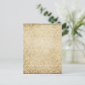 Carte Postale Motif de Damas Brown clair (Debout devant)