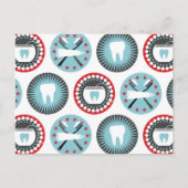 Carte Postale Motif de dentisterie gras - Hygiéniste dentaire de (Devant)