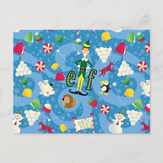 Carte Postale Motif de dessin animé Buddy l'Elf (Devant)