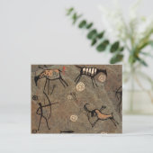 Carte Postale Motif de dessin de grotte (Debout devant)