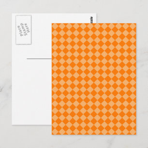 Carte Postale Motif de diamants orange combiné par STaylor