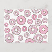 Carte Postale Motif De Donuts, Donuts Roses, Saupoudrages (Devant)