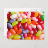 Carte Postale Motif de fèves de gelée (Devant / Derrière)