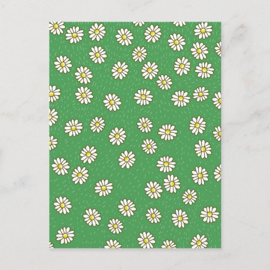 Carte Postale Motif de fleur marguerite (Devant)