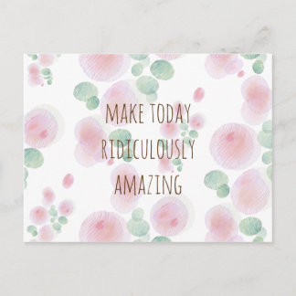 Carte Postale Motif de fleurs