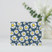 Carte Postale Motif de fleurs Chamomile (Debout devant)