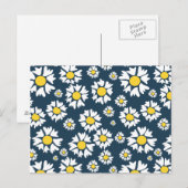 Carte Postale Motif de fleurs Chamomile (Devant / Derrière)