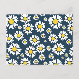 Carte Postale Motif de fleurs Chamomile