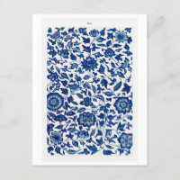 Motif de fleurs chinoises bleues d'Owen Jones Book