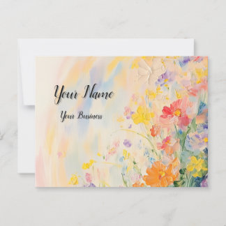 Carte Postale Motif de fleurs dans les peintures à l'huile