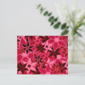 Carte Postale Motif de fleurs d'art Abstrait #5 (Debout devant)