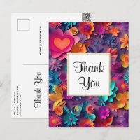Motif de fleurs printanières colorées Merci